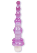 Spectragels Anal Toys Beaded Anal Vibrator Waterproof 6.7 Inch Purple