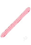 Crystal Jellies Double Dildo 18in - Pink