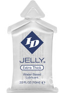 Id Jelly Lubes Waterbased Lubricant 10 Milliliter Pillows 144 Each Per Bag
