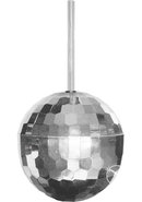 Disco Ball Plastic Cup With Straw Holds 12oz