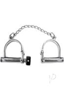 Rouge Stainless Steel Wrist Shackles - Silver
