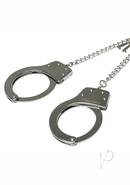 Sex And Mischief Ring Metal Handcuffs - Silver