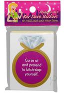 Bride-to-be`s Bar Dare Stickers