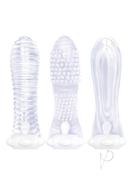 The 9`s - Vibrating Sextenders, 3-pack, Nubbed, Contoured,...