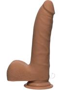 The D Realistic D Ultraskyn Slim Dildo With Balls 7in -...