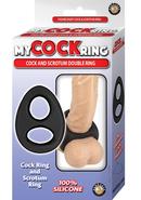 My Cockring Double Ring Silicone Cock And Scrotum Ring -...