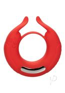 Silicone Rechargeable Taurus Enhancer Couples Ring - Red