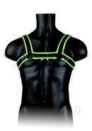 Ouch! Chest Bulldog Harness Glow In The Dark Large/xlarge -...