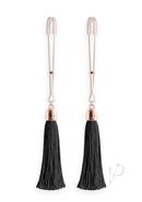 Bound Nipple Clamps T1 - Rose Gold/black