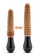 Dr. Skin Platinum Collection Silicone Dr. Arthur Rechargeable Thrusting Gyrating Vibrating Dildo 10.5in - Caramel