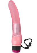 Jelly Caribbean Number 1 Vibrator 8.5in - Pink