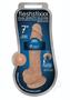 Fleshstixxx Dual Density Silicone Bendable Dong With Balls 7in - Caramel