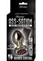 Ass-sation Remote Control Rechargeable Vibrating Metal Anal Plug - Black