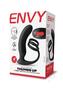 Envy Toys Thumbs Up Remote Controlled Rechargeable Silicone P-spot Vibrator And Dual Stamina Ring - Black